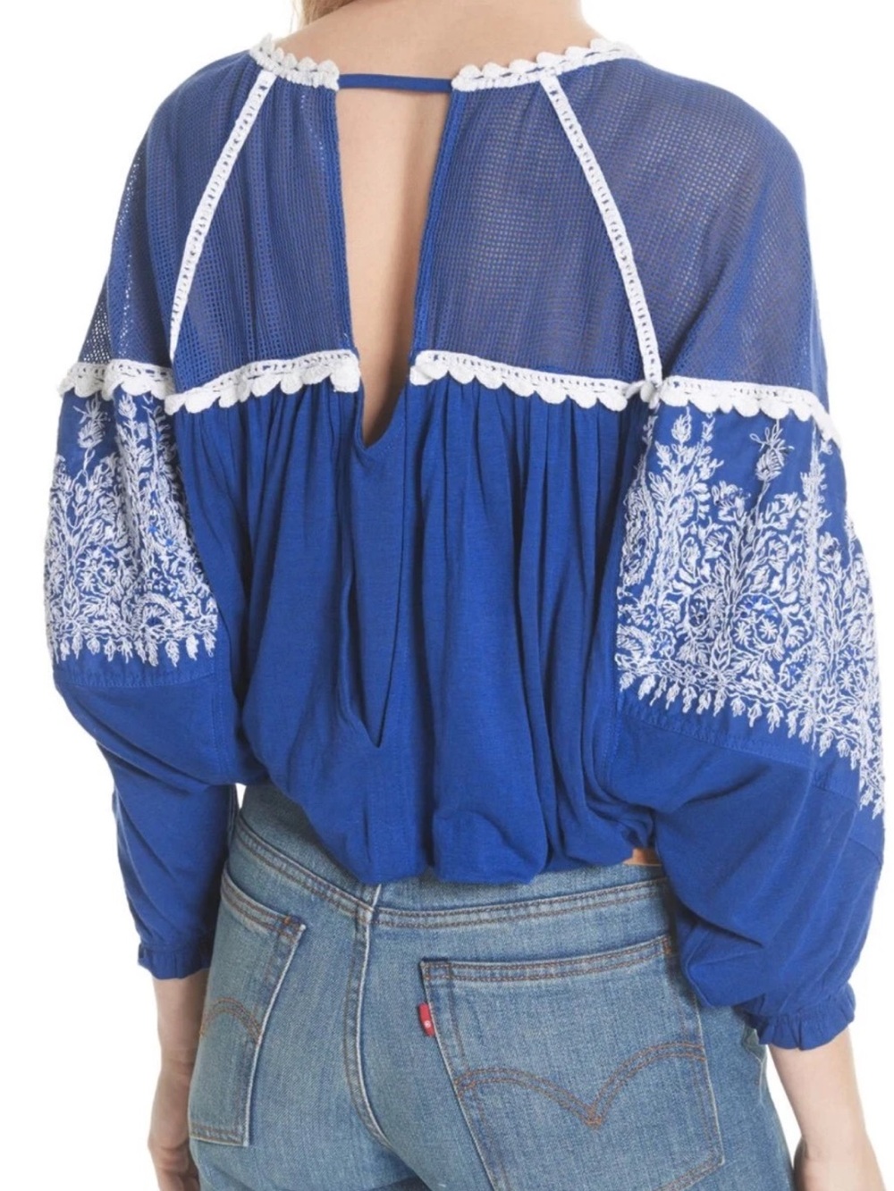 Free People Embroidered “Carly” Top - Picture 2 of 5